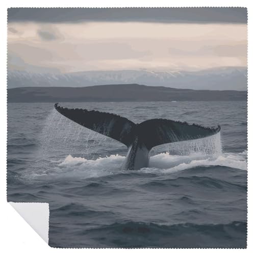 Servilletas de Tela Humpback Whale Tail Ocean Pack 4 miniatura 6