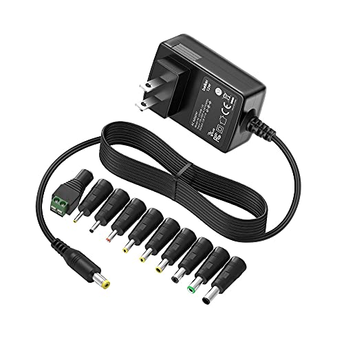 Belker 12V 1A Ac Dc Adapter Wall Charger Power Adapter Supply For 12 Volt Electronics - 1000Ma Max. #TOP7
