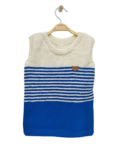 Image of Handmade Winter Wear Kids Woolen Sleeveless Sweater Boys and Girls