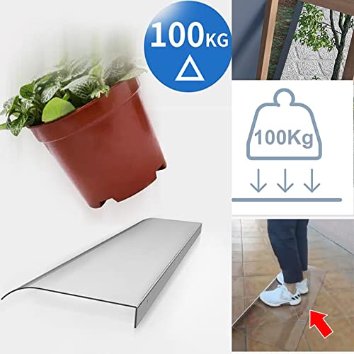 Auvent porte d'entrée transparent polycarbonate mat anti-UV