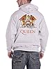 Queen Hoodie Classic Crest Band Logo Official Mens Ash Grey Zipped XXXL #1