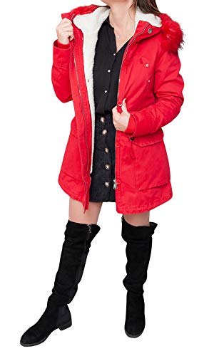 Blouson rouge femme Evoga XS pour sublimer votre silhouette