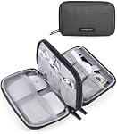 BAGSMART Electronics Organizer Travel Case, Travel Cable Organizer Bag, Charger Organizer, Travel Essentials, Cord Organizer, Tech Organizer as Travel Accessories for Charger, Phone, Earphone, Black