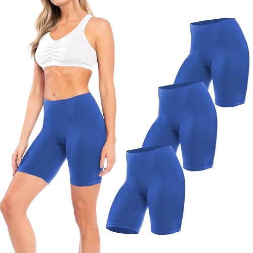 Image of Sexy Basics Women's Cotton Stretch Active Slip Shorts | 3 Pack & 6 Pack Boy Short Boxer Briefs