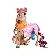 Jakks Pacific Wild Manes Pferdespielzeug für Mädchen, Bailey-Spielzeugpferd mit beweglichen Vorderbeinen, Boba-Wagen auf Rädern und Getränken, für Kinder ab 3 Jahren