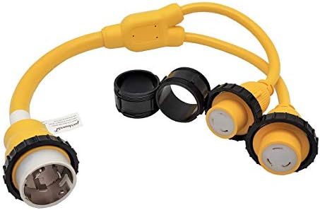 AMP UP 125/250V 50 Amp M X 2 30A F Y Marine Splitter Shore Power - Foto 10