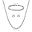 14-Tennis Necklace Set- Clear
