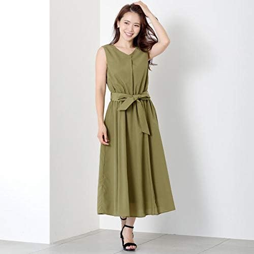 Amazon Co Jp ミューズ リファインド クローズ Mew S Refined Clothes 後シャーリングロングワンピース カーキ M 服 ファッション小物