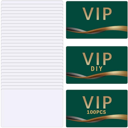 100 Pcs Sublimation Business Card Blanks Metal Bulk Aluminum Double