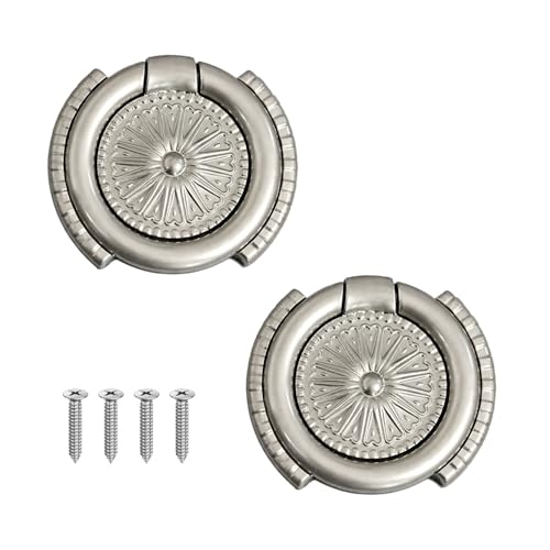 Image of VOLO 2 Pieces Cabinet Knob /Kadi | Pull Knobs for Drawers, Wardrobes & Cupboards | Ideal for Kitchen & Home | (Kadi-19) | (Silver, 2 Pieces)