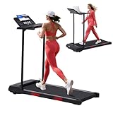 Compact Walking Pad with Handle Bar, 3.5HP Electric Portable Walking Pad Treadmills with Handles for Home Small Spaces, 0.6-10MPH Home Small Treadmill with Big Screen for Office Apartment, 400LBS