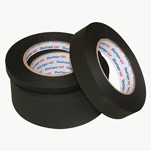 Shurtape CP-743 Matte Black Paper Tape (aka Permacel P-743): 1/2 in. x 60 yds. (Black) - Thumbnail 3
