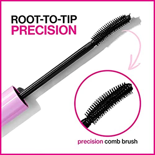 Image of Wet n Wild Mega Length Mascara, Lengthening and Defining Mascara, with Precision Comb Brush and Moisturizing Formula for an Increased Definition and Longer-looking Lashes, Very Black 0.21 Ounce