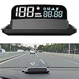 KAOLALI Universal Auto Velocímetro KMH / MPH Espejo G3 GPS HUD Pantalla Frontal Proyector de Velocidad de Coche Universal para Todos los Coches