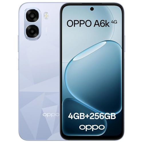 Smartphone OPPO A6k 4G ecran casse-cou et resistant a l'eau IP64 Crystal Blue