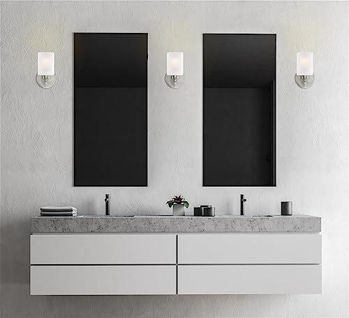 Image of Kira Home Phoebe 8 inch Modern Industrial Wall Sconce for Bathroom Vanity, Pack of 2
