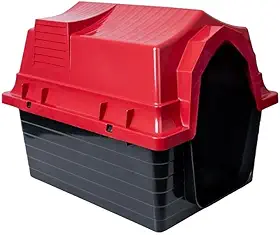 Casinha De Cachorro N 4 Para Cachorro Pequeno E Médio Porte(Vermelho - N3)