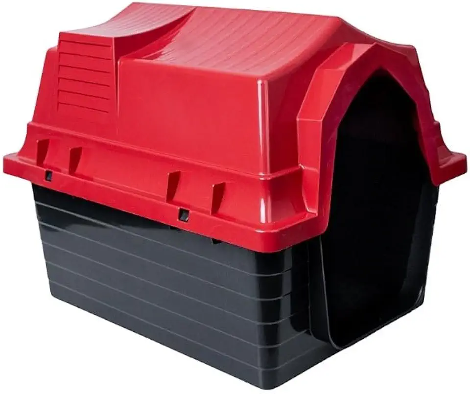 Casinha De Cachorro N 4 Para Cachorro Pequeno E Médio Porte(Vermelho - N3)