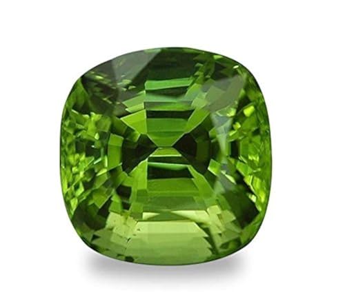 Péridot naturel non traité de 2 carats pour création de bijoux unisexes