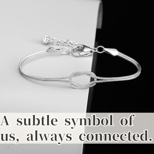 Love Knot Friendship Bracelet for Women, Best Friend Bracelet Jewelry Gifts for Women Bff Sister Bestie4