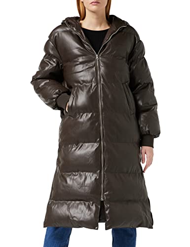 Veste longue à capuche femme en maille douce coupe fluide