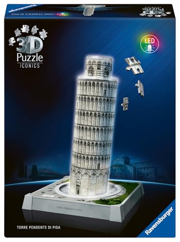 Puzzle 3D Tour de Pise Ravensburger 12008028 avec socle LED