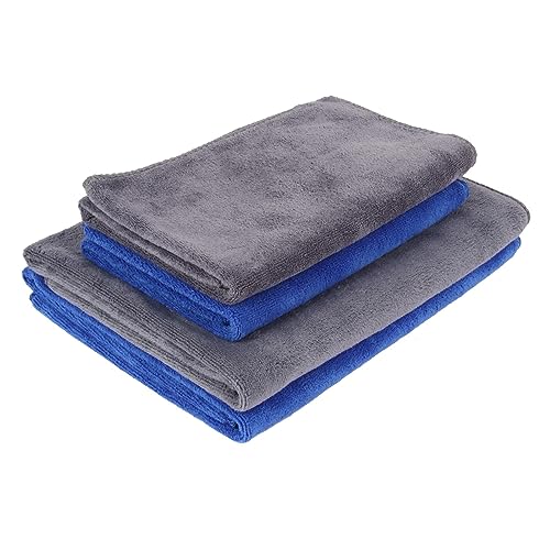 匠の布洗車 タオル 厚手 (50×60cm2枚+40×40cm2枚)超吸水マイクロファイバークロス コーティング車用