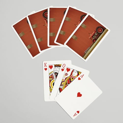 Set de 52 cartas de póker Lantern Press Red Tractor miniatura 7