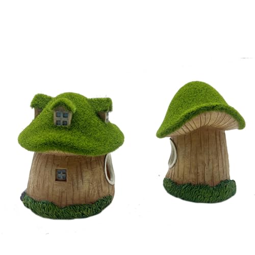 Maison à Champignons pour Aquarium en Résine - Décoration Grotte Cachée Modèle A - 5