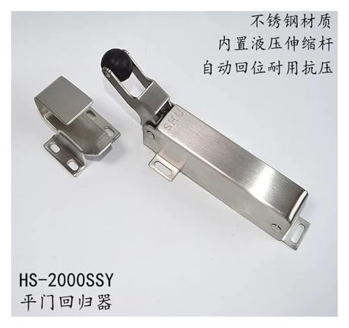 Serrure de porte plate en acier inoxydable avec ferme-porte hydraulique robuste - 4