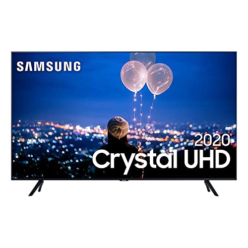 Smart TV Samsung Crystal UHD TU8000 4K 82, Borda Infinita, Visual Livre de Cabos e Wi-Fi - UN82TU8000GXZD'