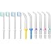 10 Pièces Embouts de Rechange Compatibles avec Waterpik Water Flosser WP-100, WP-100W, WP-260 et Plus, Comprenant Embouts de Jet Classiques, Embouts de Brosse et Embouts de Poche