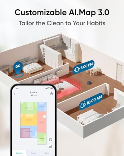 Image of eufy Certified Like-New X10 Pro Omni Robot Vacuum and Mop Combo, 8,000 Pa Suction, Dual Mops with 12 mm Auto-Lift and Carpet Detection, Auto Mop Washing, Auto Drying, Self-Emptying(Renewed)