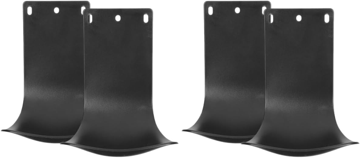 4pcs Dispenser Drip Tray Wall Mounted Soap Dispenser Bracket Laundry Drip Catcher Stand for Bathroom Wall Mount Drip Trays (Black)