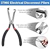 37960 Electrical Disconnect Pliers, 8 inch Automotive Electrical Connector Pliers for Auto Mass Air Flow Sensors, Fuel Injectors, Ignition Coils and Other Auto Parts (Red) #2