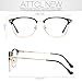 ATTCL Unisex Blue Light Blocking Glasses Eyeglasses Frame Anti Blue Ray Computer Game Glasses 5054-Pink