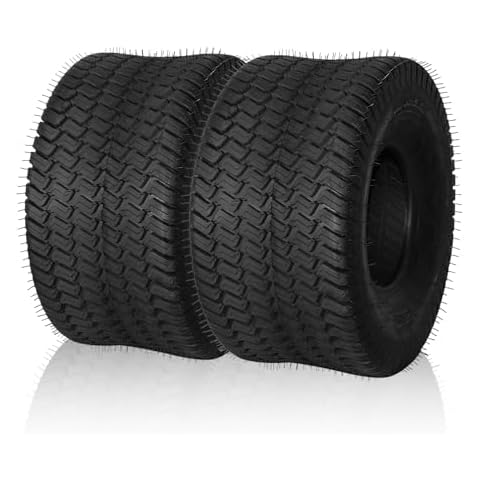 Parts-Diyer 20x10.00-8 4PR Lawn Mower Tires 20x10.00-8 Tractor Turf Tire 20x10.00x8 NHS Tires 4PR Ply Tubeless Set of 2 Cover