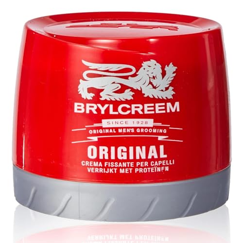2x Brylcreem ORIGINAL LIGHT GLOSSY HOLD Mens Hair Styling Cream RED TUB 150ml