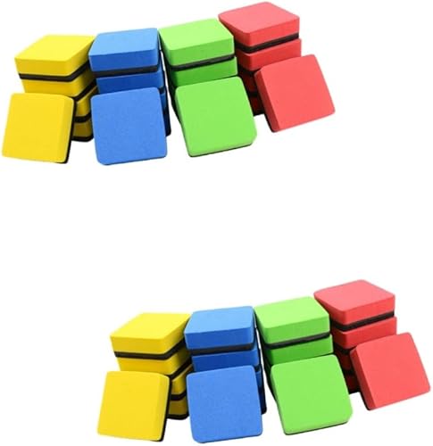 STOBOK 48 piezas de borrador magnético de pizarra blanca para pizarra blanca, borradores de oficina