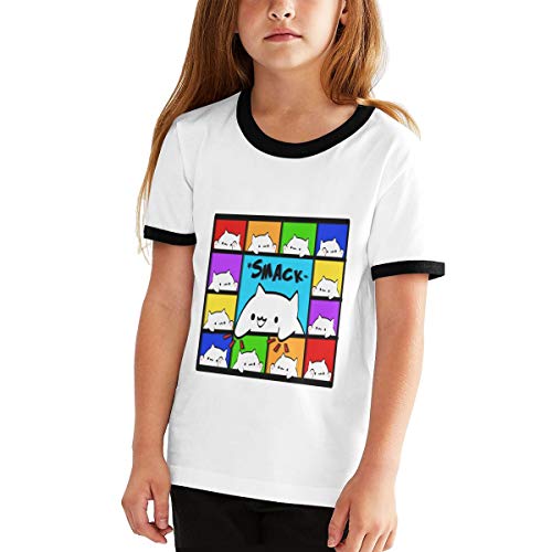 Bongo Cat Youth T-Shirt Boys Girls Black