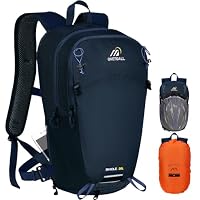 Sac à Dos Antivol Pour Vélo ONETOALL 12L - Imperméable, Avec Ceinture Ventrale Amovible, Housse De Pluie Intégrée, Pour Randonnée Et Ville