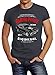 Produktbild Neverless Herren T-Shirt V8 Auto US Car Tuning Deathproof dunkelgrau M