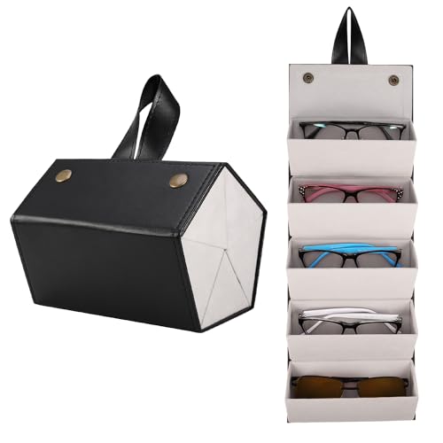 Image of Travel Sunglasses Organizers Sunglass Travel Case Sunglass Travel Case for Multiple Pairs(4 slot,5 or 6 slots)