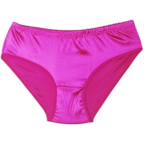 Unisex Satin Soft Comfortable Knicker red White Pink Blue for Men and Women by Divas (UK 18-20, Cerise Pink) Cover