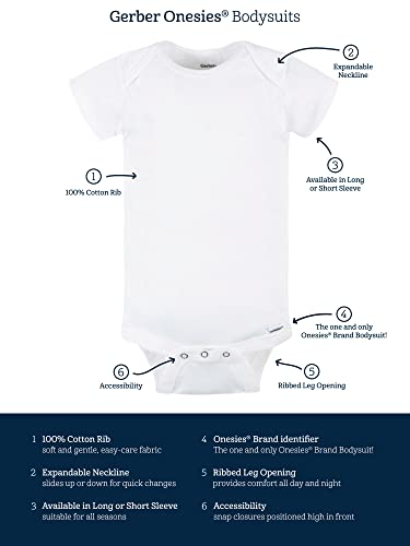 Gerber Baby-Mädchen 8er-Pack kurzärmlige Onesies-Bodys, Lavendelgarten, 3–6 Monate