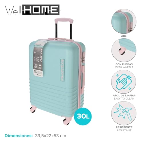 WELL HOME MOBILIARIO & DECORACIÓN Modern, Mint/Pink, 33,5x22x53 cms2