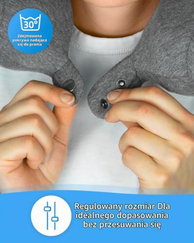 RONDAR poduszka pod kark, ergonomiczna poduszka pod kark do samolotu i samochodu