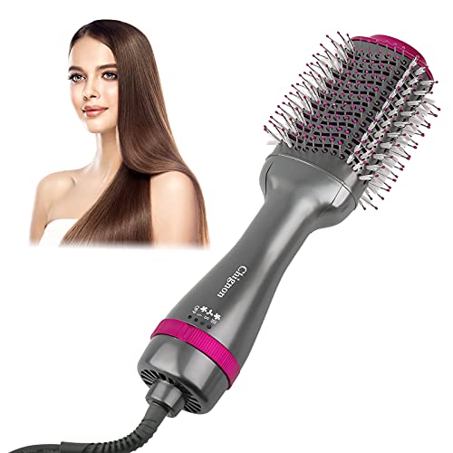 Amazon.com: Plancha de pelo con cepillo para secador de pelo, cepillo para  secador de pelo de 3ª generación Chignon para mujeres que reúnen el cepillo  de aire caliente, plancha de pelo con