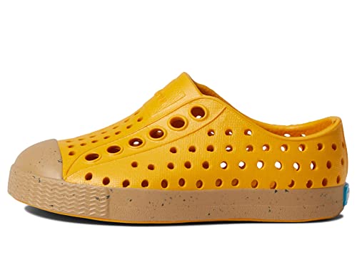 Native Shoes Women's Jefferson Water Shoe, Yellow Wheat Beige Almond Speckles Jiffy, 7 UK Child