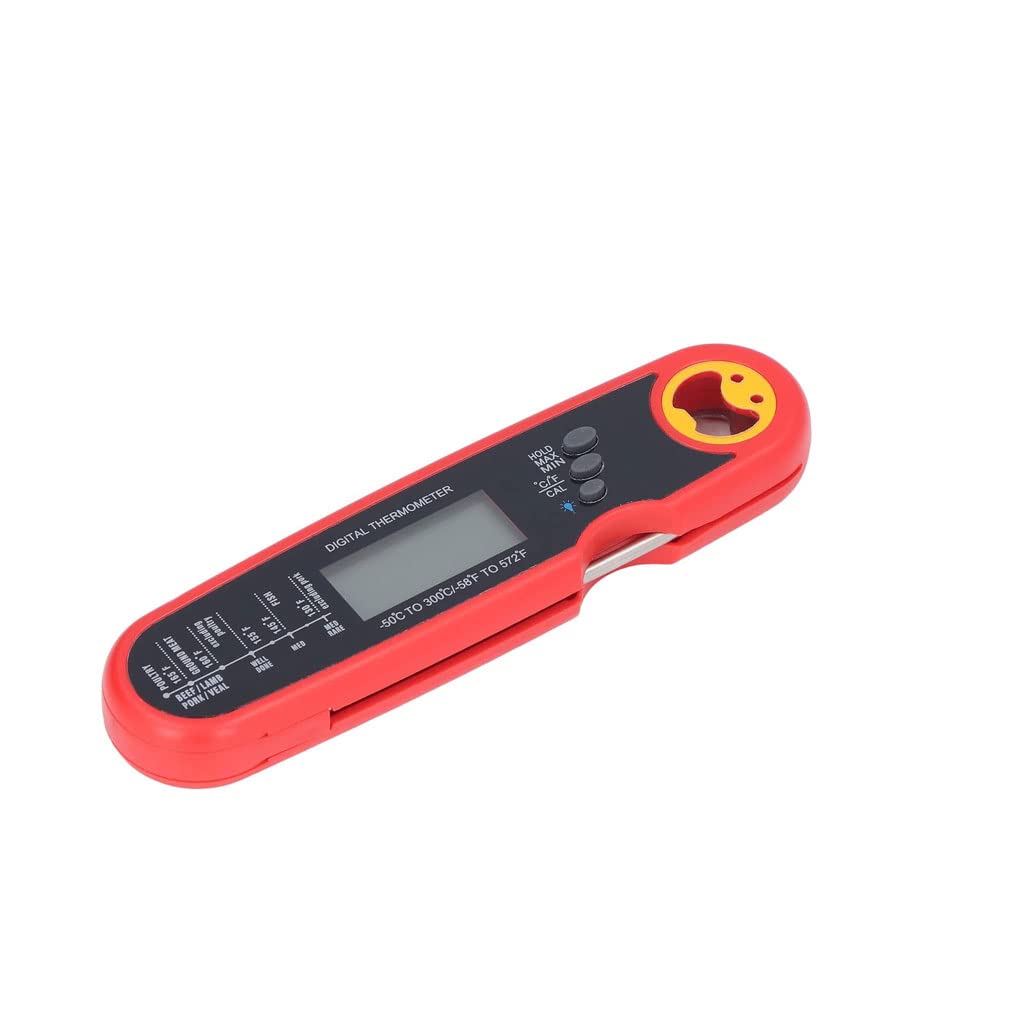 Termómetro Para Carne Taylor - Sensor De Acero Inoxidable Apto Para Horno, Con Tabla De Cocción Incluida